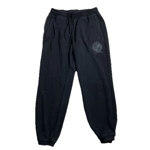 Adidas Women's Varsity Black Scribble Embroidery Fleece Pants Large‎